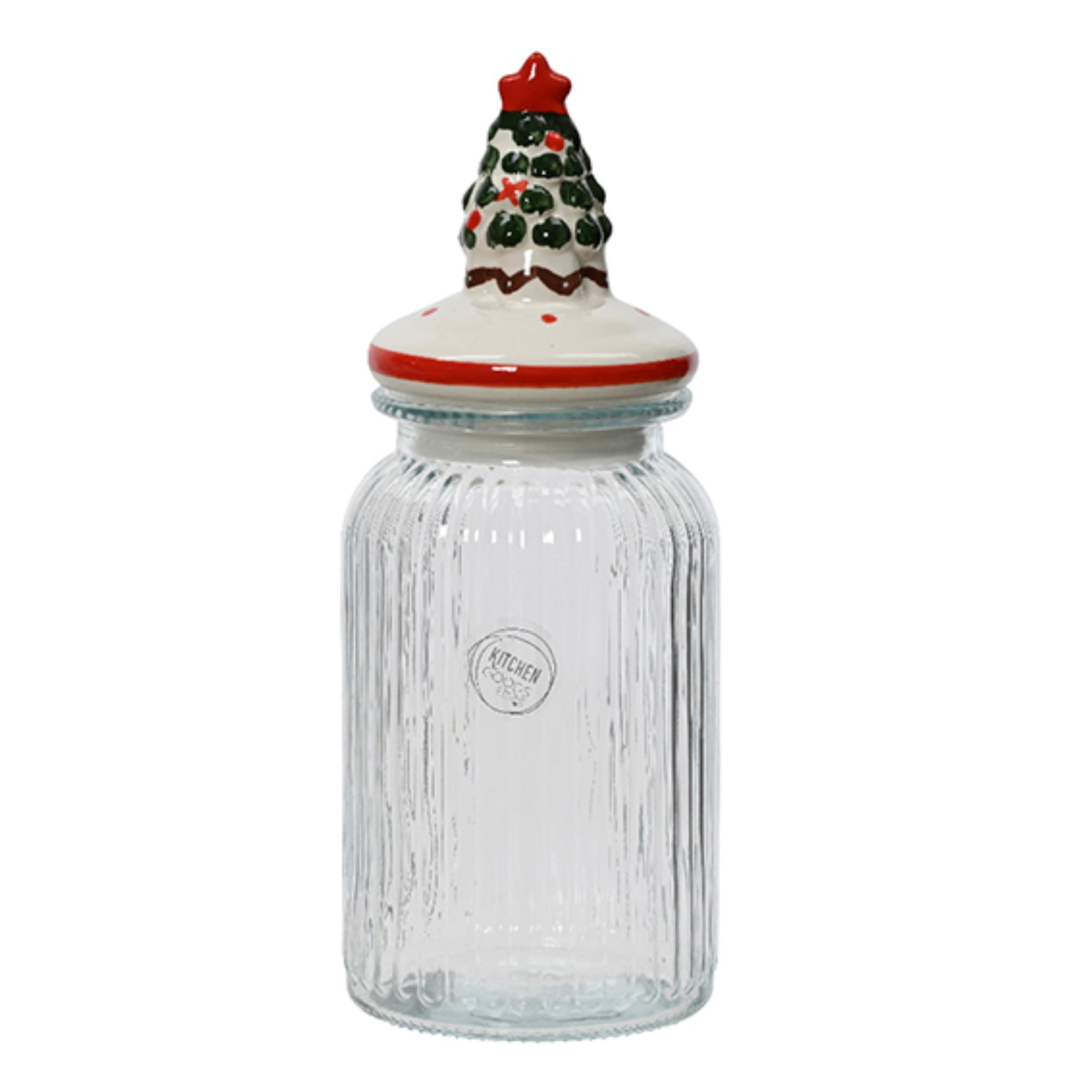Förvaringsburk Julgran i glas