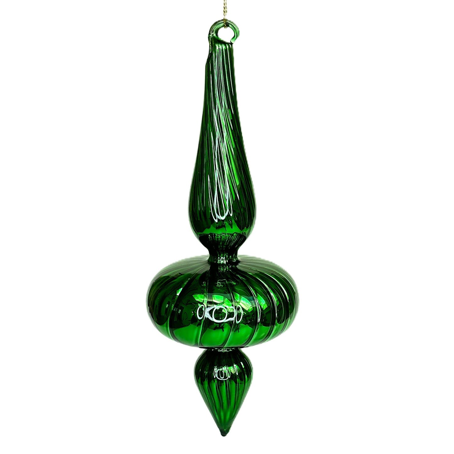 Spira Glas Grön Glansig