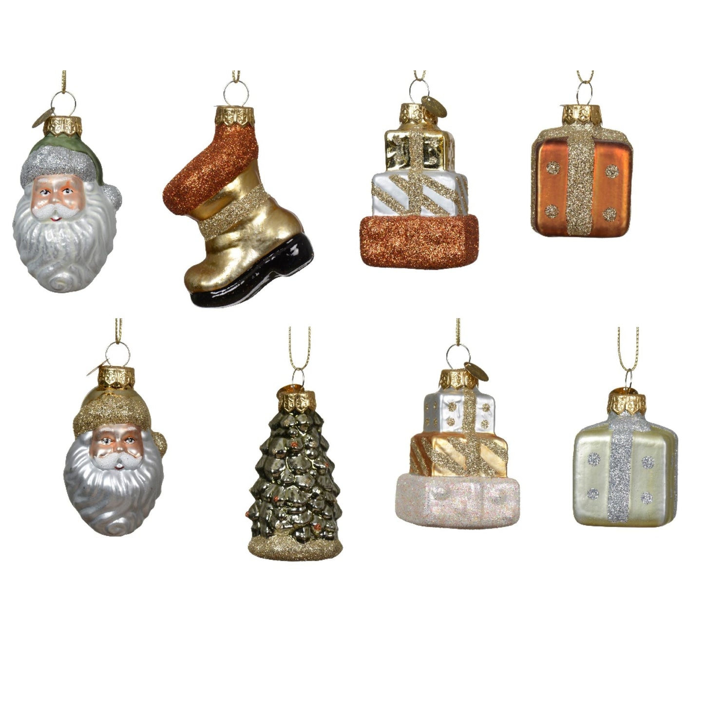 Julgransprydnad blandade figurer
