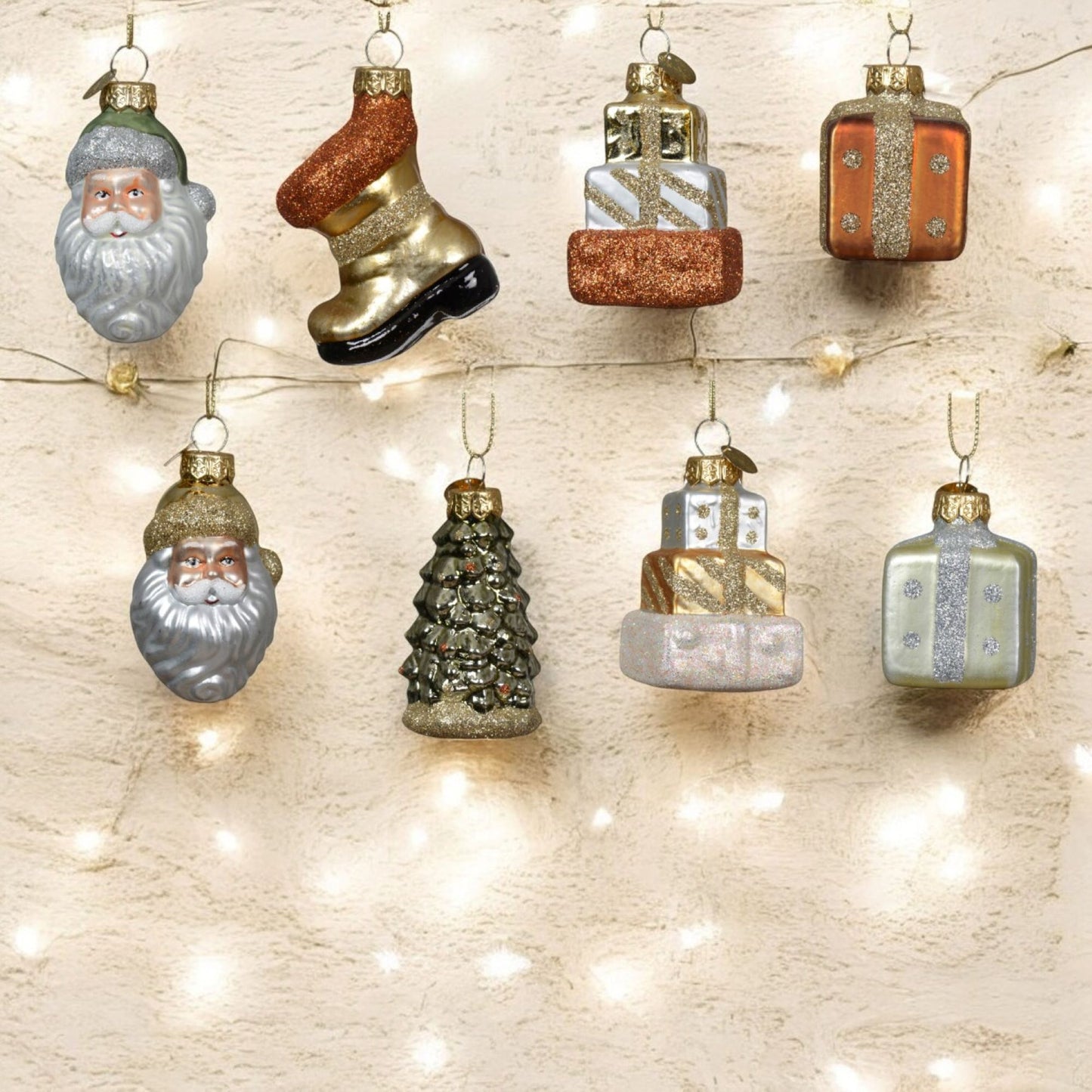 Julgransprydnad blandade figurer