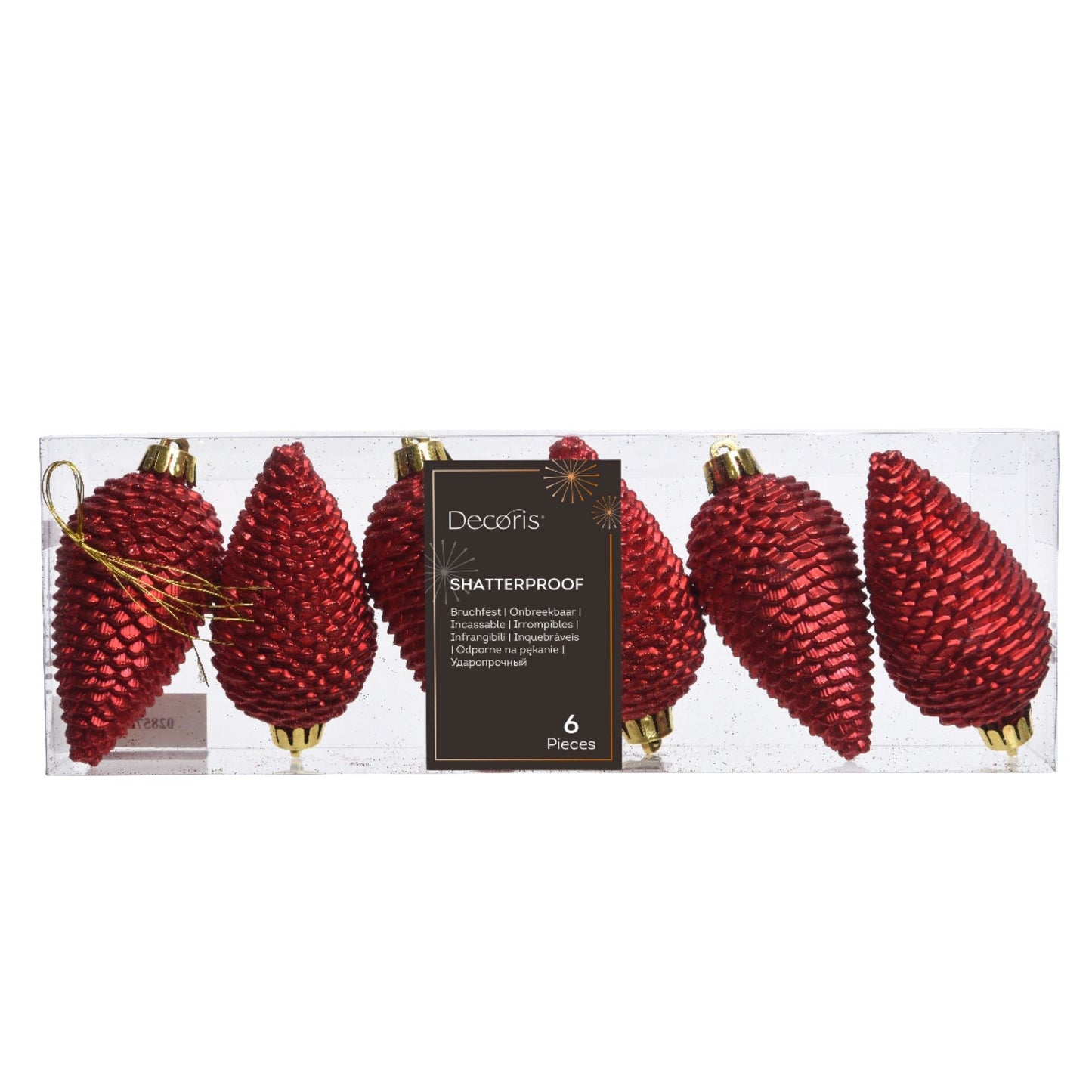 Kottar Christmas Red i plast 6st