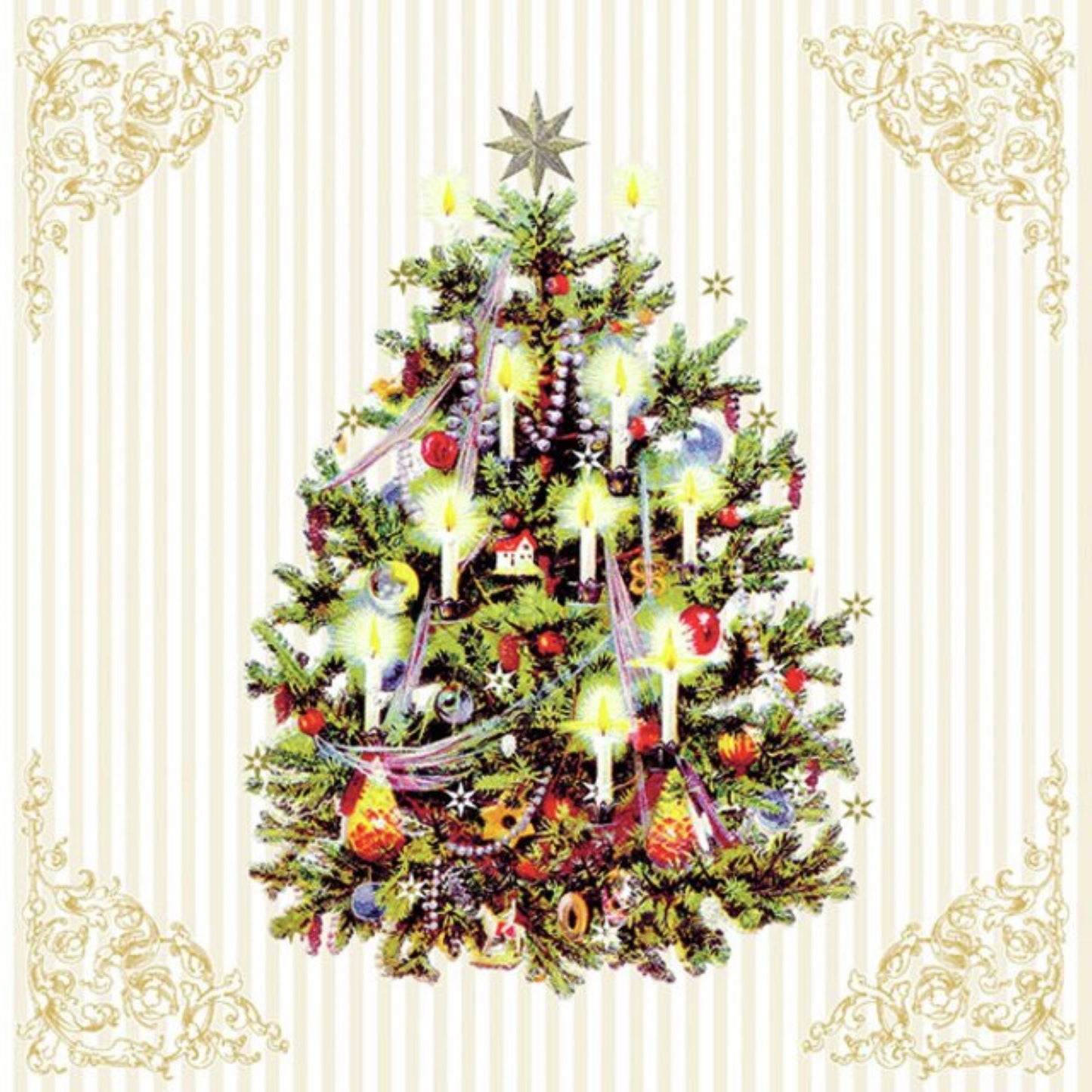 Servetter X-mas Tree Cream
