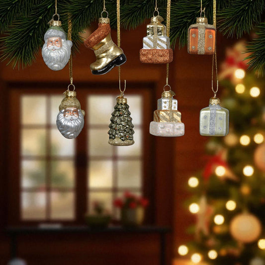 Julgransprydnad blandade figurer
