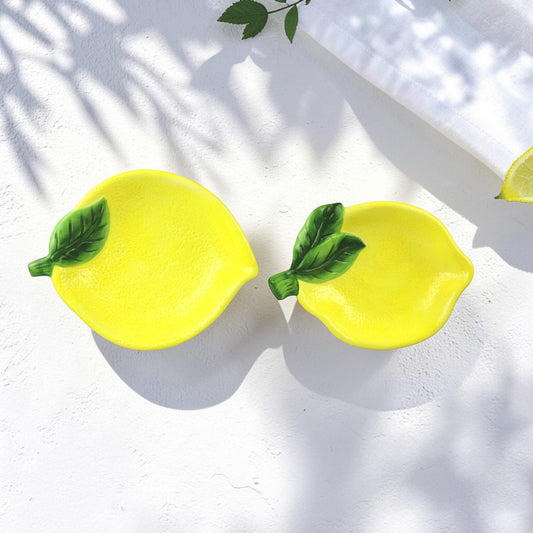 Citronformade tallrikar REA (25 % rabatt dras automatiskt i kassan)