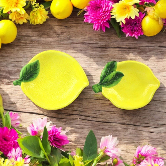 Citronformade tallrikar