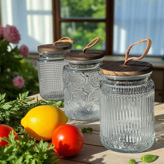 Förvaringsburkar i glas