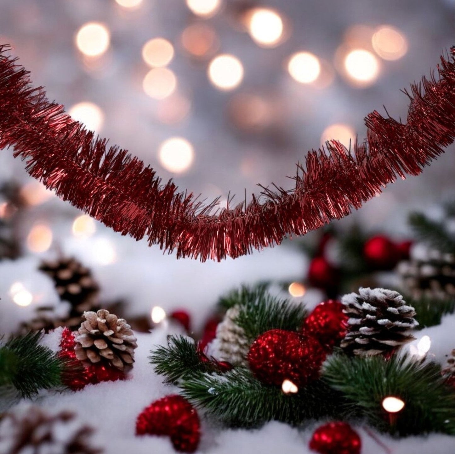 Glitter Christmas Red/Röd