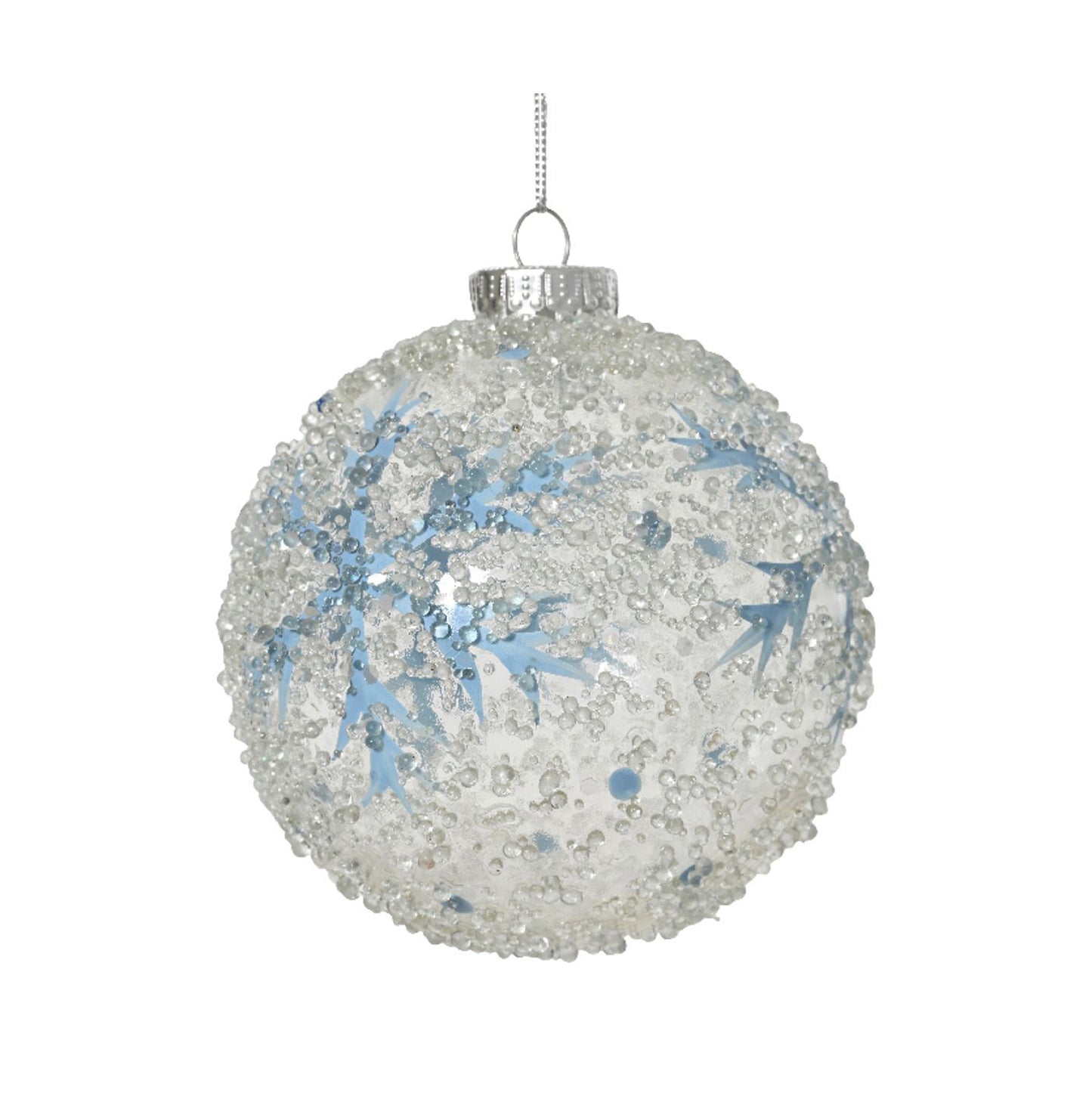 Julgranskula Snowflake Blue/Blå