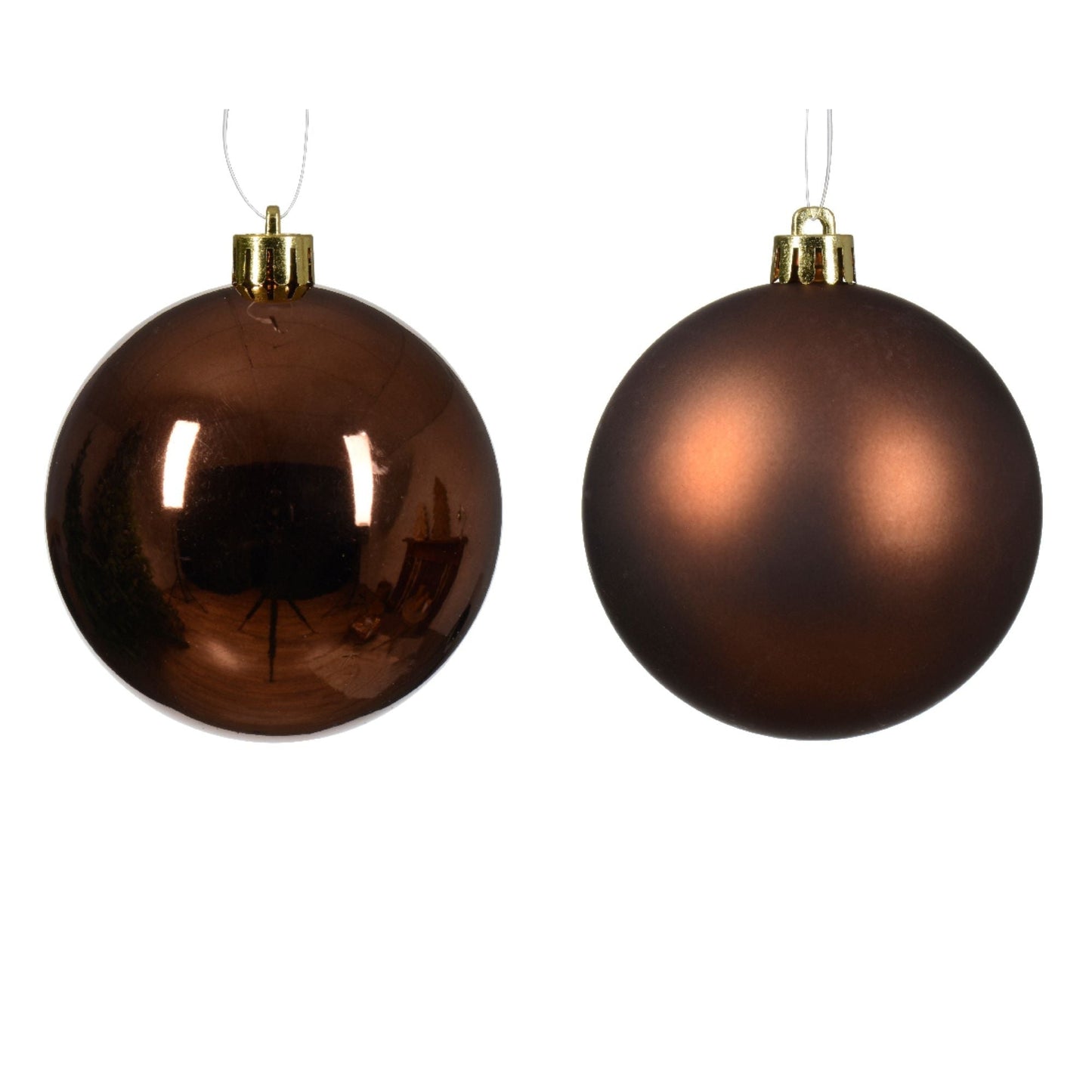 Julgranskulor Espresso/Brun 6st, 8cm