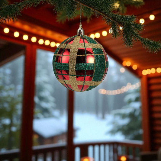 Julgranskula Rutig glansig