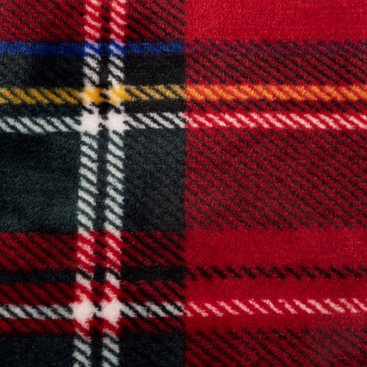 Julfilt/Pläd Rutig Röd