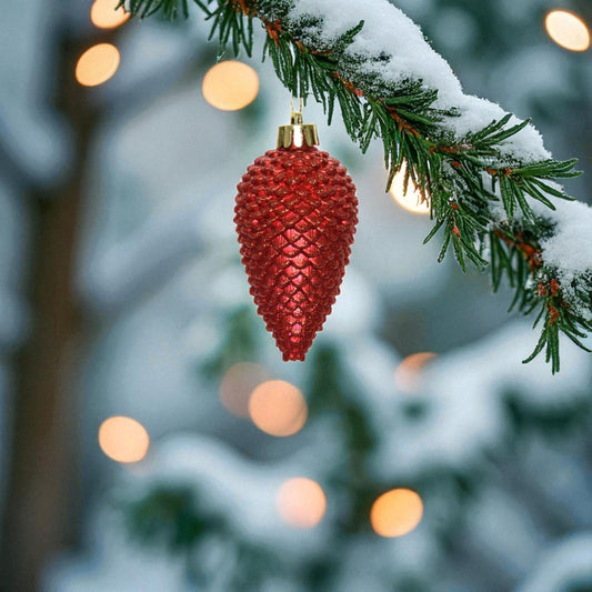 Kottar Christmas Red i plast 6st