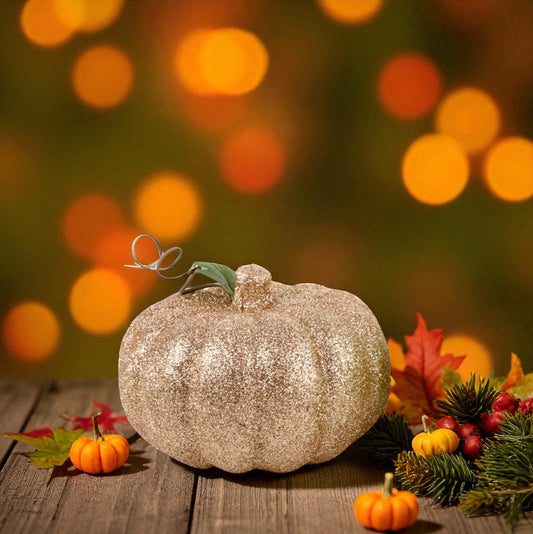 Pumpa guld/glittrig