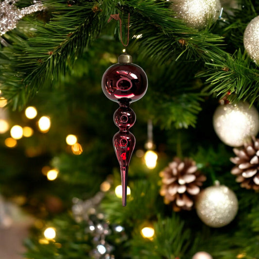 Spira Glas Röd Glansig
