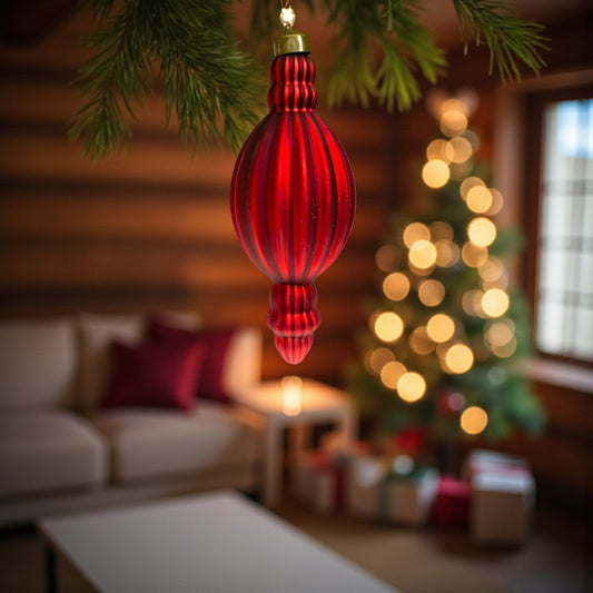 Spira Glas Röd Matt