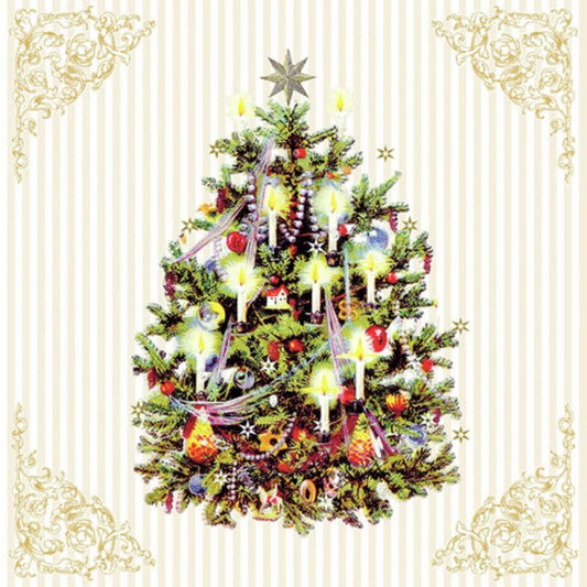 Servetter X-mas Tree Cream