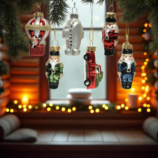 Julgransprydnad blandade figurer